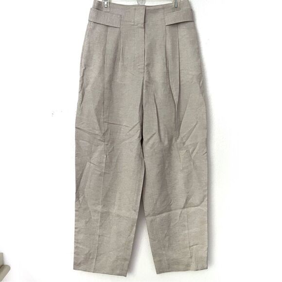 NWT Toteme Ivory Double Pleated Trouser Pants - 38 /‎ 8 - Picture 1 of 9